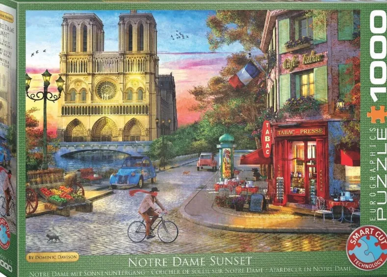Notre Dame Sunset Puzzel (1000 stukjes)