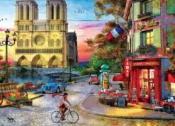 Notre Dame Sunset Puzzel (1000 stukjes)