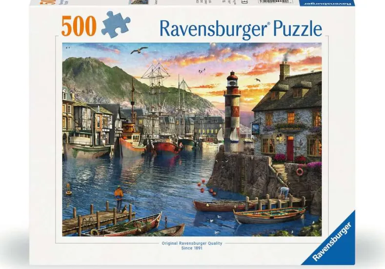Ochtend bij de Haven Puzzel (500 stukjes)