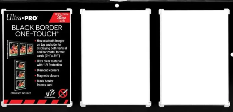 One-Touch Magnetic Holder UV 3-Card - Black 35pt