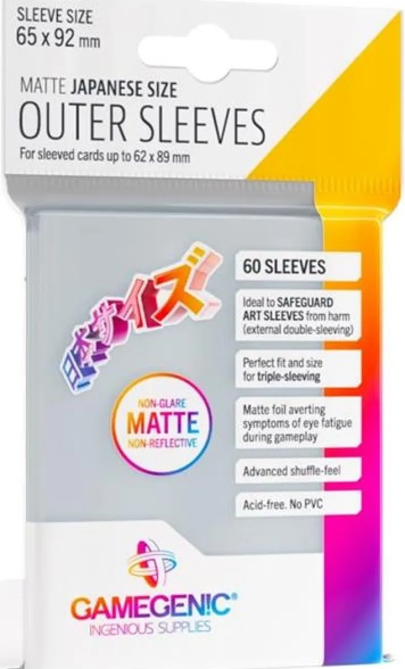 Outer Sleeves - Matte Japanese Size (60 stuks)
