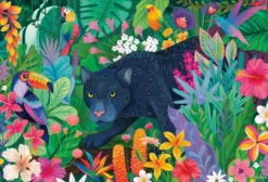 Panther in Flowery Jungle Puzzel (3000 stukjes)