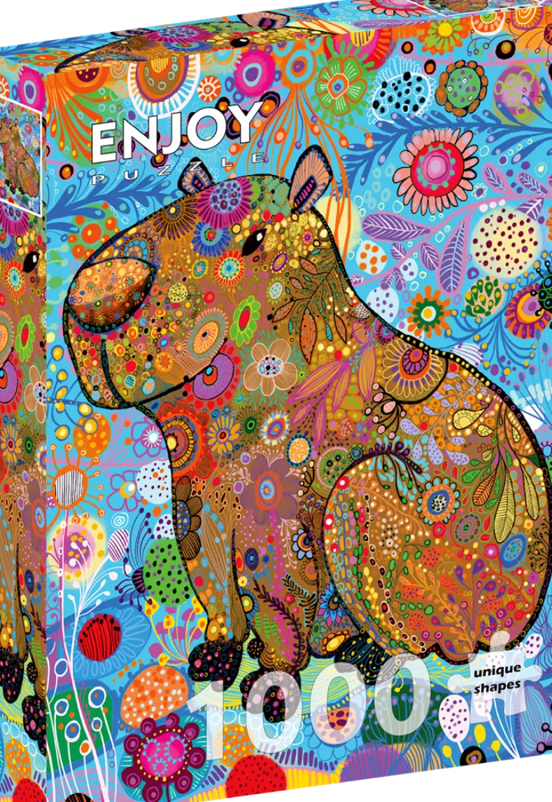 Patterned Capybara Puzzel (1000 stukjes)