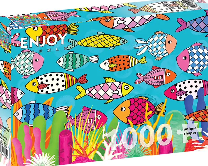 Patterned Fishes Puzzel (1000 stukjes)