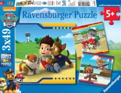 Paw Patrol Helden met Vacht Puzzel (3 x 49 stukjes)