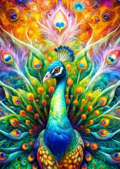 Peacock Majesty Puzzel (1000 stukjes)