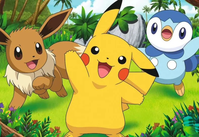 Pikachu en zijn Vrienden Puzzel (2 x 24 stukjes)