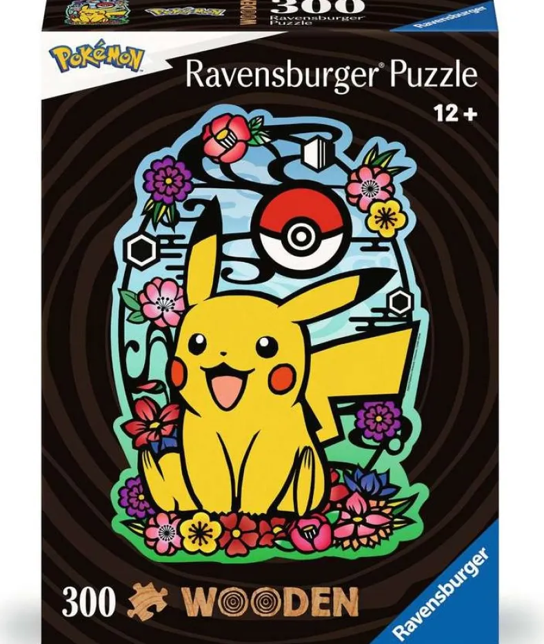 Pikachu Houten Puzzel (300 stukjes)