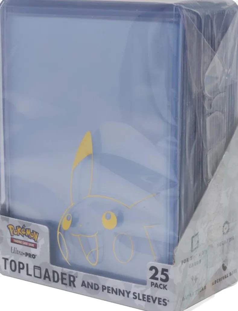 Pikachu Toploader and Penny Sleeves Combo Pack (25 stuks)