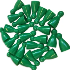 Plastic Spel Pionnen 12x24mm Groen (100 stuks)