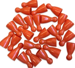 Plastic Spel Pionnen 12x24mm Oranje (100 stuks)
