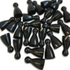 Plastic Spel Pionnen 12x24mm Zwart (100 stuks)