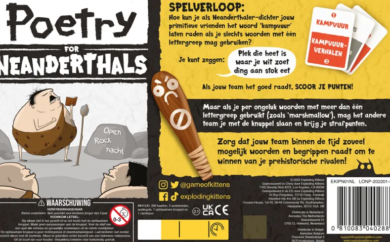 Poetry For Neanderthals (NL versie)