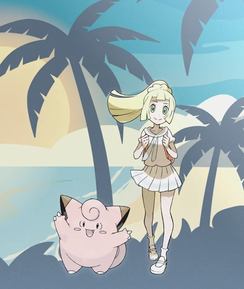 Pokemon - D-Ringbinder Lillie and Clefairy