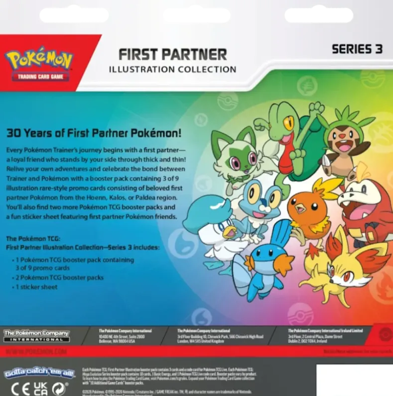Pokemon First Partner Illustration Collection - Series 3