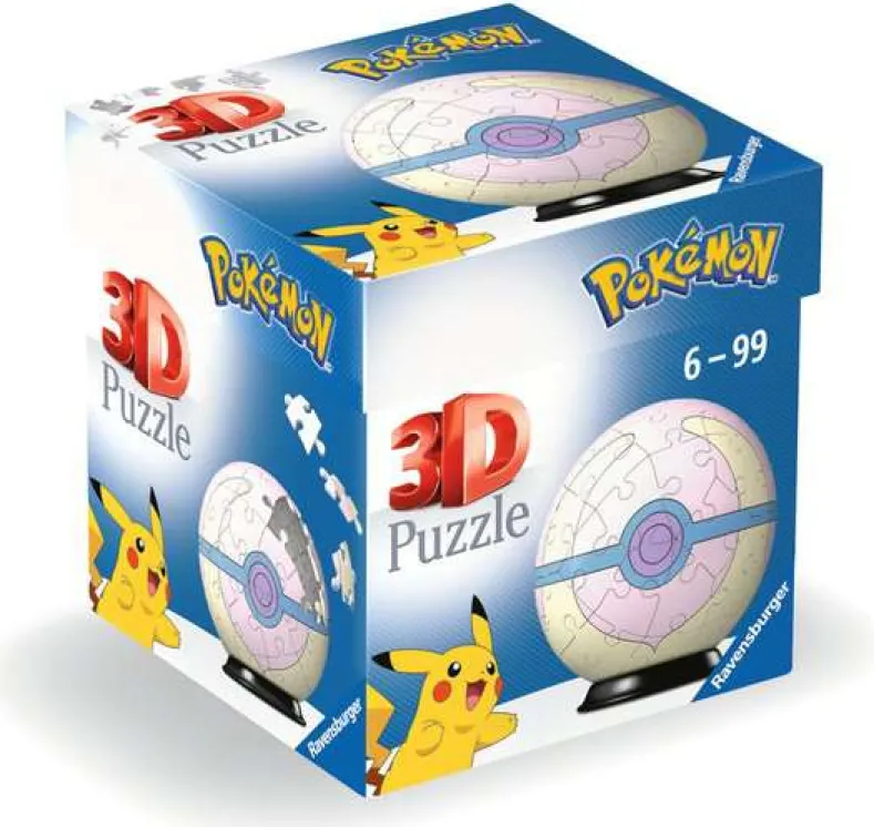 Pokemon Heal Ball 3D Puzzel (54 stukjes)