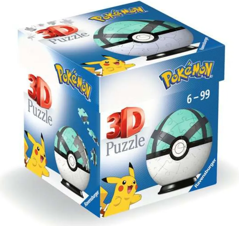 Pokemon Net Ball 3D Puzzel (54 stukjes)