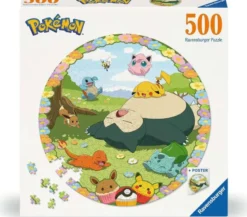 Pokemon Ronde Puzzel (500 stukjes)