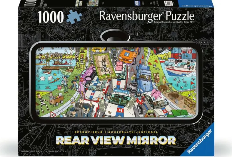 Politie Achtervolging Puzzel (Rearview Mirror) (1000 stukjes)