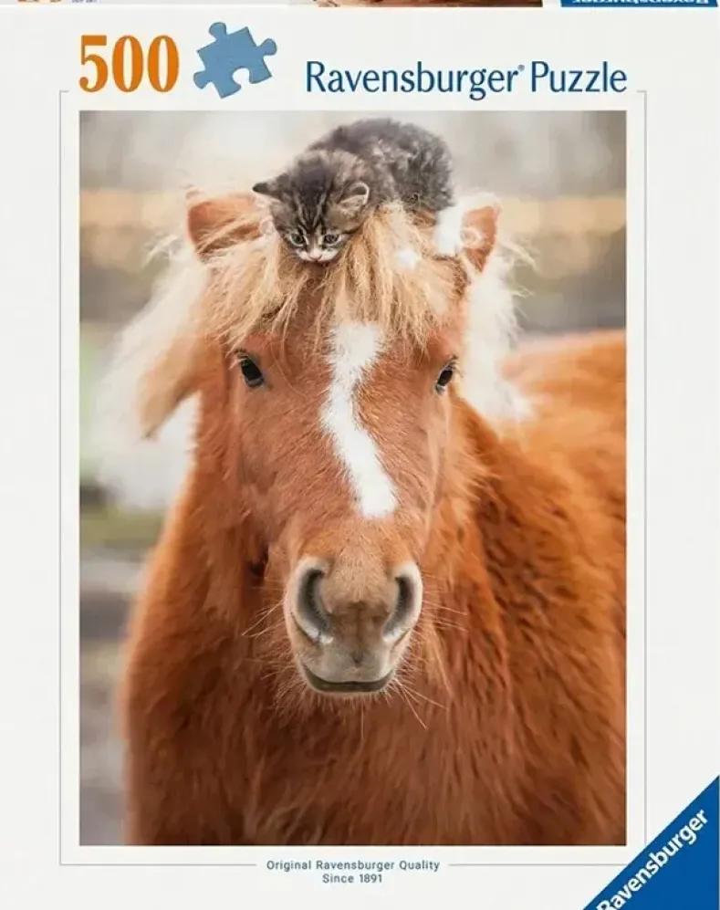 Pony and Cat Puzzel (500 stukjes)