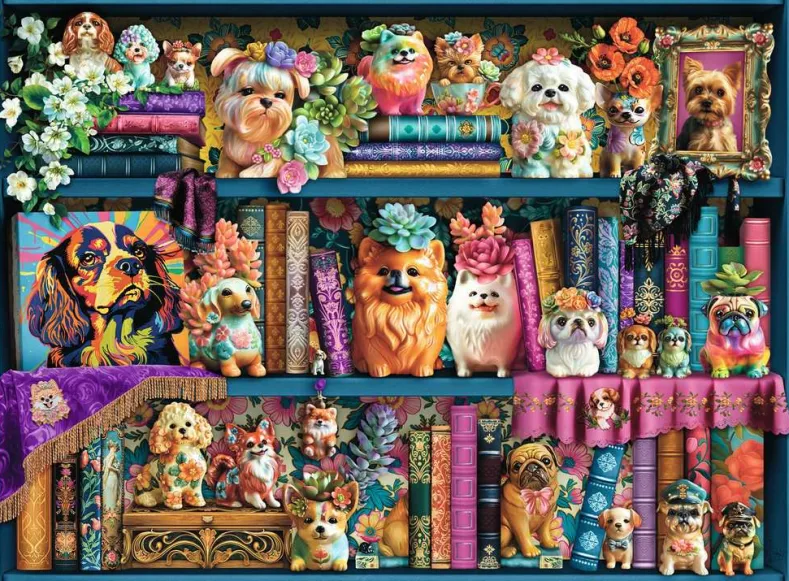 Precious Porcelain Pugs Puzzel (500 stukjes)
