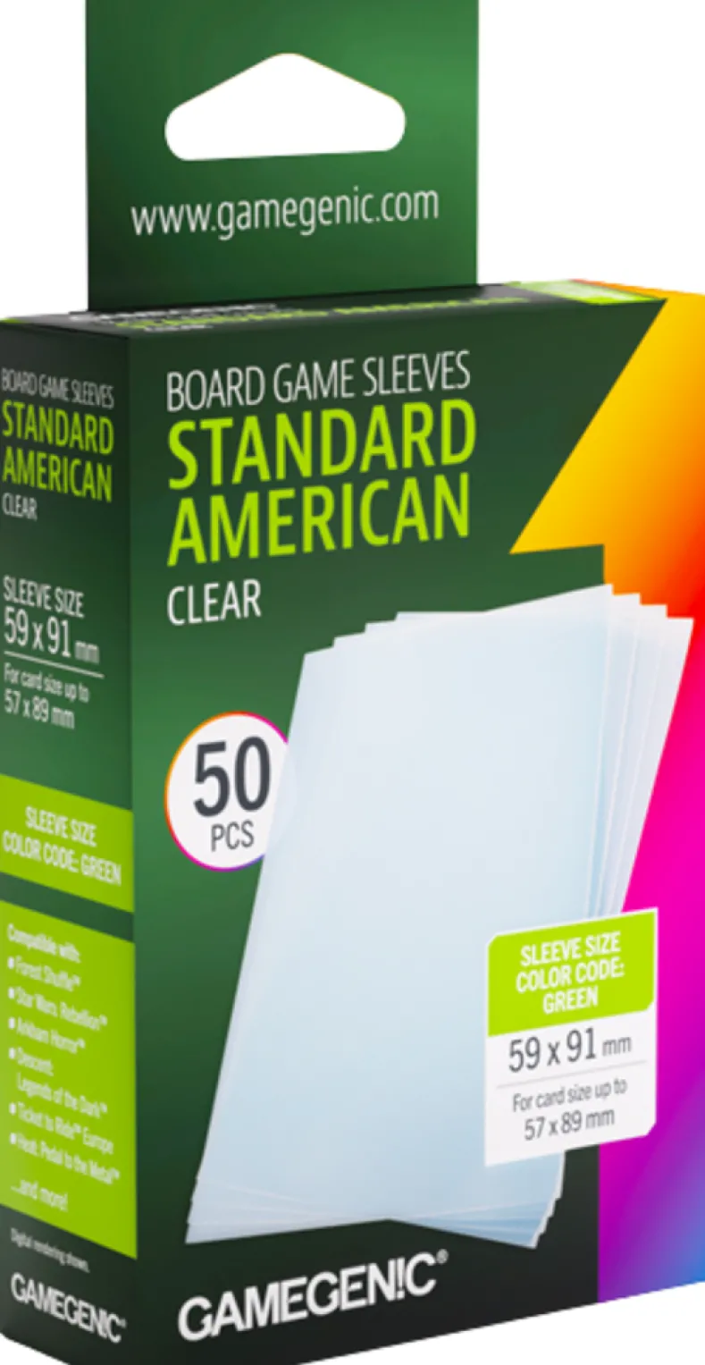 Prime Board Game Matte Sleeves - Standard American 59x91mm (50 stuks) - Boxed