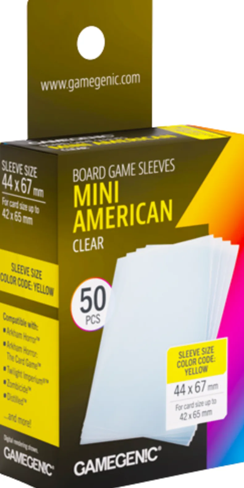 Prime Board Game Sleeves - Mini American 44x67mm (50 stuks) - Boxed