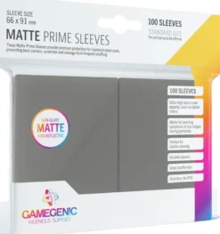 Prime Matte Sleeves 66x91mm Grijs (100 stuks)