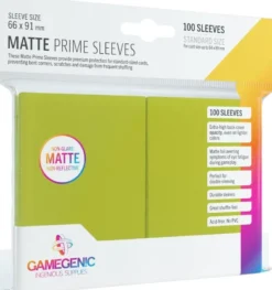Prime Matte Sleeves 66x91mm Lime Groen (100 stuks)