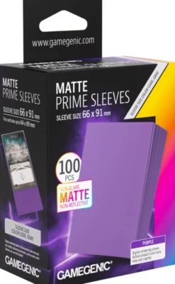 Prime Matte Sleeves 66x91mm Paars (100 stuks) - Boxed