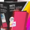 Prime Matte Sleeves 66x91mm Rood (100 stuks) - Boxed