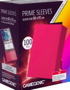 Prime Sleeves 66x91mm Rood (100 stuks) - Boxed