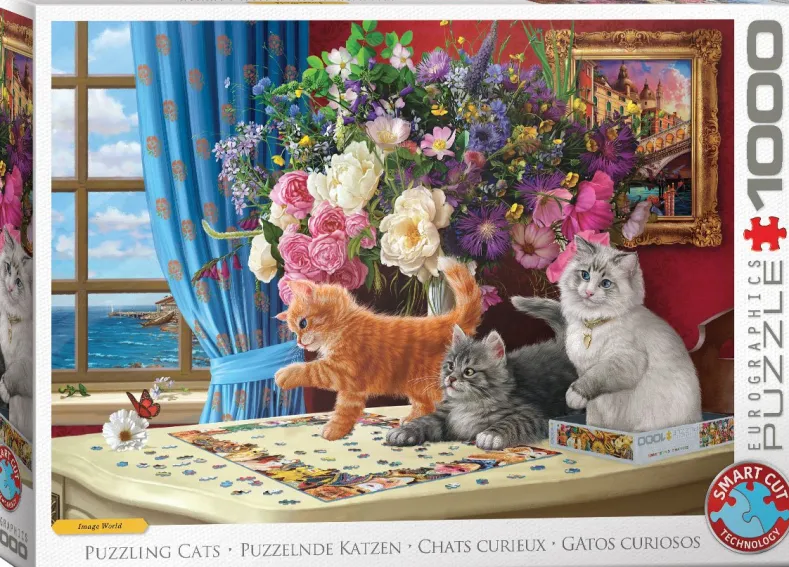 Puzzelende Poesjes Puzzel (1000 stukjes)