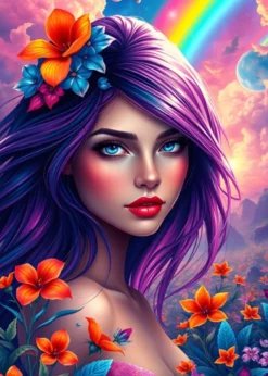 Rainbow Girl Puzzel (500 stukjes)
