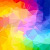 Rainbow Gradient Poligonal Swirl Puzzel (1000 stukjes)