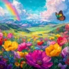 Rainbow Meadow Puzzel (1000 stukjes)