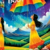 Rainbow Umbrella Puzzel (1000 stukjes)