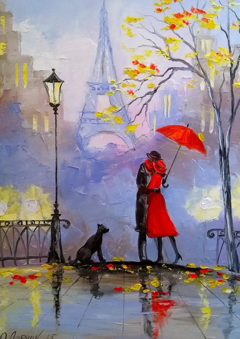 Rainy Day in Paris Puzzel (1000 stukjes)