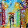 Rainy Romance in the City Puzzel (1000 stukjes)