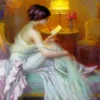 Reading at Lamp Light Puzzel (1000 stukjes)