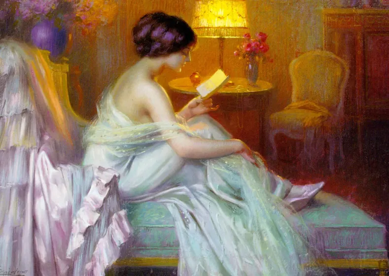 Reading at Lamp Light Puzzel (1000 stukjes)