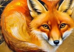 Red Fox Closeup Puzzel (1000 stukjes)