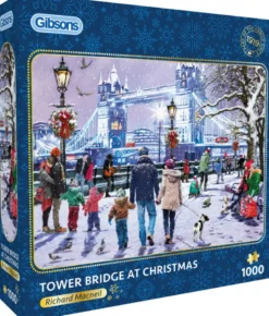Richard Macneil - Tower Bridge at Christmas Puzzel (1000 stukjes)
