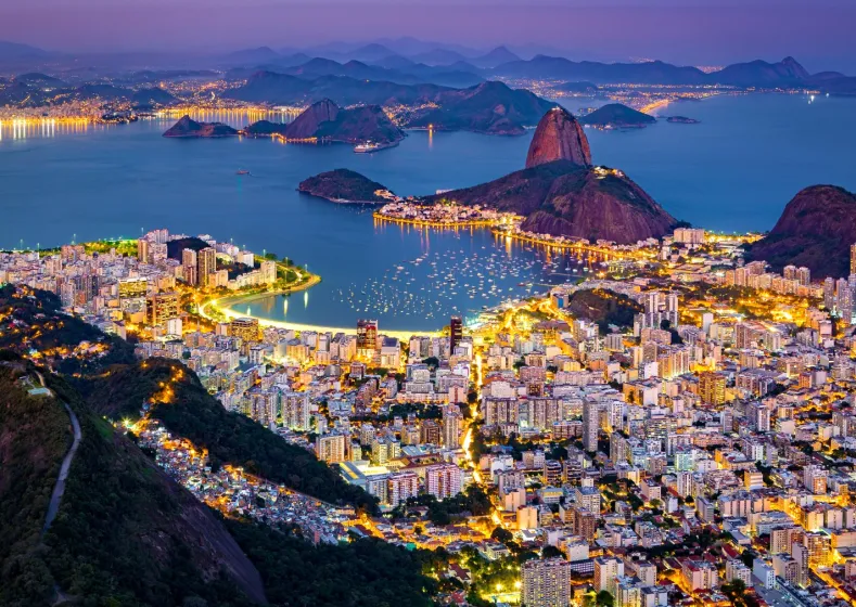 Rio de Janeiro by Night - Brazil Puzzel (1000 stukjes)