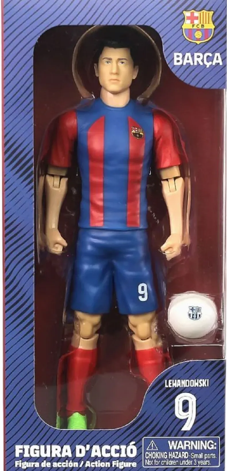 Robert Lewandowski FC Barcelona – Actiefiguur Voetballer (20 cm)