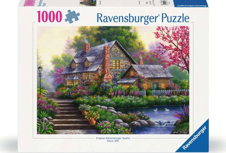 Romantische cottage Puzzel (1000 stukjes)