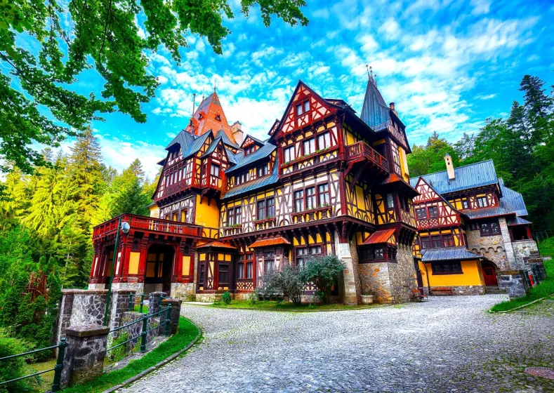 Royal Residence, Sinaia, Romania Puzzel (1000 stukjes)
