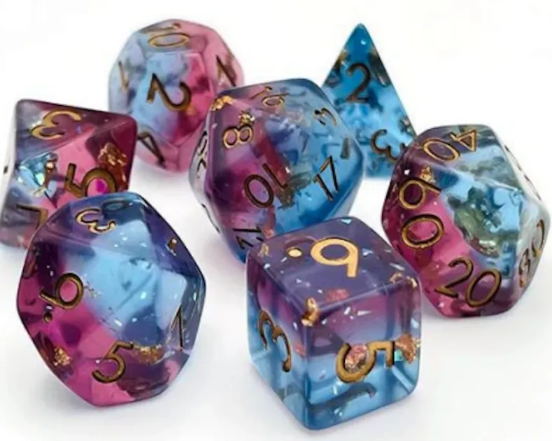 RPG Dice Set - Mermaid Blood