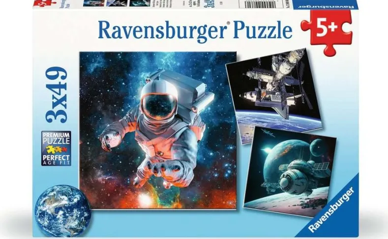 Ruimte Puzzel (3 x 49 stukjes)