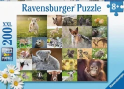Schattige Babydieren Puzzel (200 XXL stukjes)